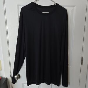 Black Long Sleeve Tee with Crew Neck